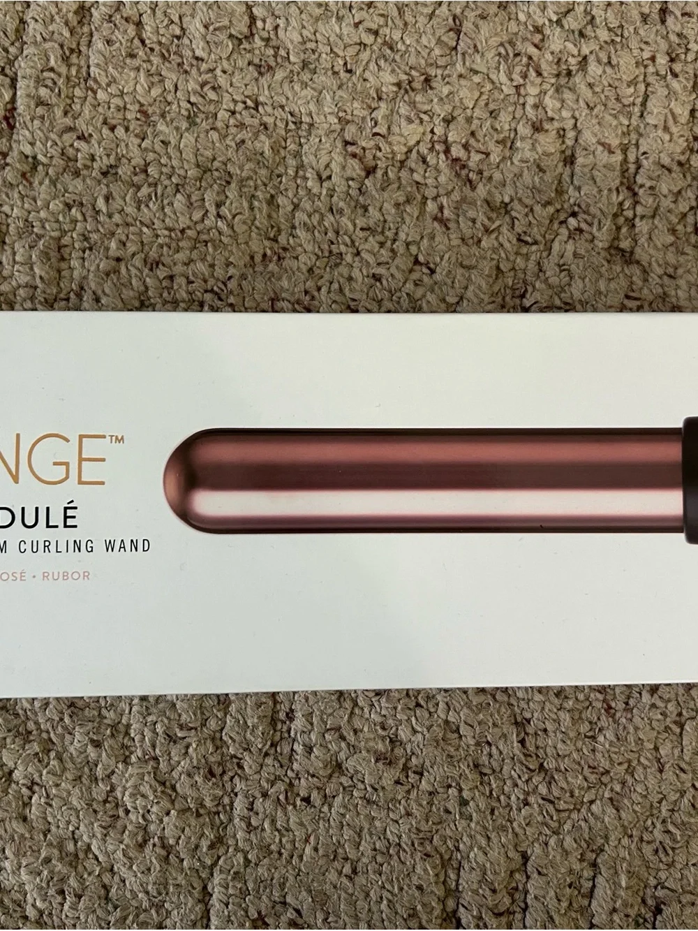 L'ANGE Rose Gold and Black 32mm Titanium Curling Wand